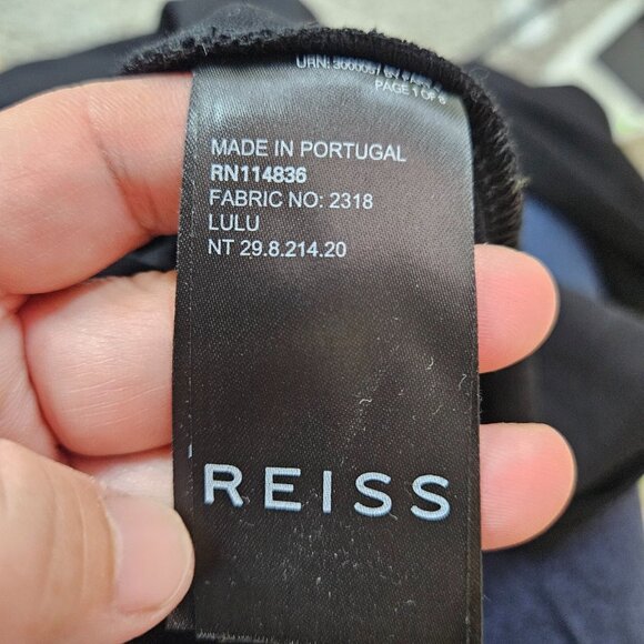 Reiss Juniors Women’s Lulu Velvet Panel Ponte Sheath Long Sleeve Dress Size 2 - Picture 5 of 10